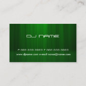 Carte De Visite Le DJ verdissent (Dos)