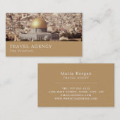 Carte De Visite Le Dôme du Rocher, Jérusalem, agent de voyage (Devant / Derrière)