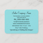 Carte De Visite Le double baroque Hairstyist de Paris de ciseaux (Dos)