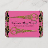 Carte De Visite Le double baroque Hairstyist de perle de Paris de (Devant)