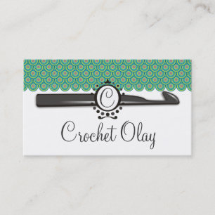 Carte De Visite Le dragon mesure le monogramme de crochet de