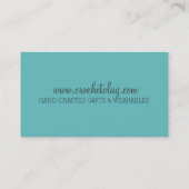 Carte De Visite Le dragon mesure le monogramme de crochet de (Dos)