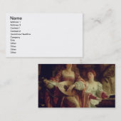 Carte De Visite Le duo (huile sur la toile) (Devant / Derrière)