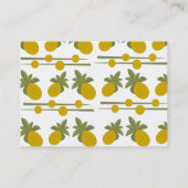 Carte De Visite Le fantastique ananas (Dos)