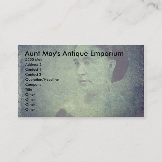 Carte De Visite Le fantôme du passé (Devant)