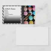 Carte De Visite Le fard à paupières Palete composent l'artiste (Devant / Derrière)