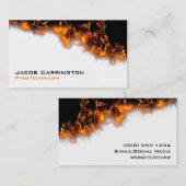 Carte De Visite Le feu ! (Devant / Derrière)