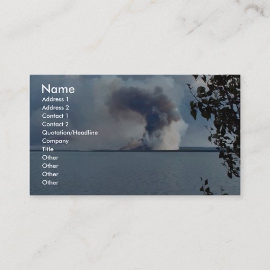 Carte De Visite Le feu 2005 de crique du comté de King (Devant)