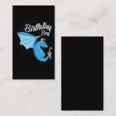 Carte De Visite Le feu de bougie de petit gâteau de cadeau de (Devant / Derrière)