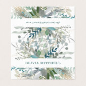 Carte De Visite Le feuillage des bois (Extérieur déplié)