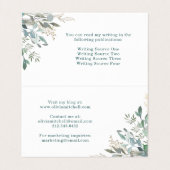 Carte De Visite Le feuillage des bois (Intérieur déplié)