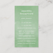 Carte De Visite Le feuillage vert tropical (Dos)