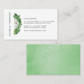 Carte De Visite Le feuillage vert tropical (Devant / Derrière)