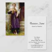 Carte De Visite Le fileur, William-Adolphe Bouguereau (Devant / Derrière)