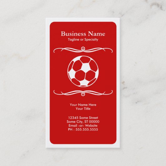 Carte De Visite le football de mod (Devant)