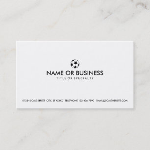 Carte De Visite le football simple
