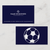 Carte De Visite le football simple (Devant / Derrière)