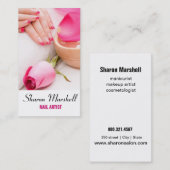 Carte De Visite Le Français cloue le spa de salon de beauté de (Devant / Derrière)