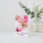 Carte De Visite Le Français cloue le spa de salon de beauté de (Debout devant)