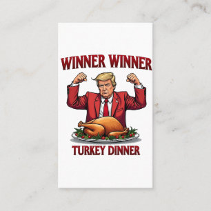 Carte De Visite Le gagnant du dîner turc Trump Thanksgiving