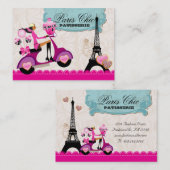 Carte De Visite Le gâteau de petit gâteau de boulangerie saute le (Devant / Derrière)