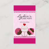 Carte De Visite Le gâteau élégant saute Bakeshop (Devant)