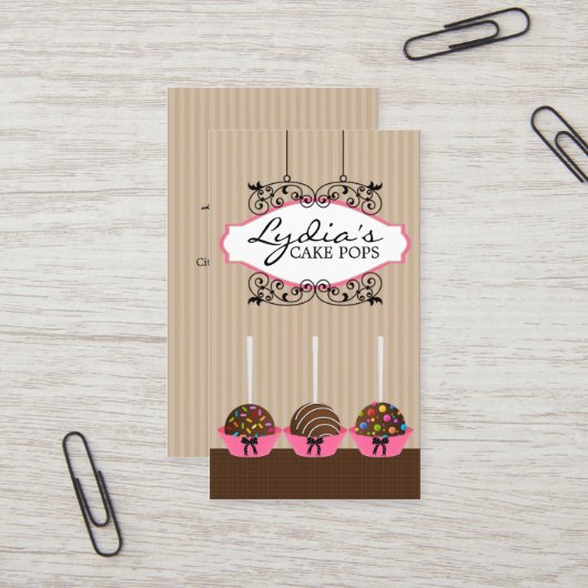 Carte De Visite Le gâteau fait sur commande saute la boulangerie (Devant/Arrière en situation)