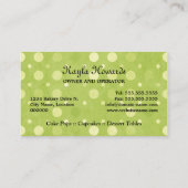 Carte De Visite Le gâteau saute Bakeshop (Dos)