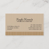 Carte De Visite Le gâteau saute des desserts (Dos)