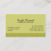 Carte De Visite Le gâteau saute des desserts (Dos)