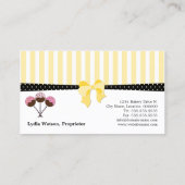 Carte De Visite Le gâteau saute la boulangerie (Dos)