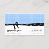 Carte De Visite Le gâteau saute le bleu (Dos)