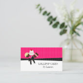 Carte De Visite Le gâteau saute le fuchsia (Debout devant)