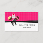 Carte De Visite Le gâteau saute le fuchsia (Devant)
