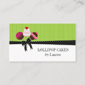 Carte De Visite Le gâteau saute le vert (Devant)