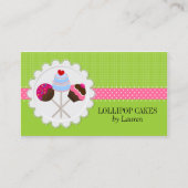Carte De Visite Le gâteau saute le vert vibrant (Devant)