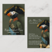 Carte De Visite Le général de macareux tufté - guide d'oiseau (Devant / Derrière)