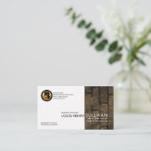 Carte De Visite Le Général élégant moderne Contractor de panneau (Debout devant)