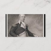 Carte De Visite Le Général principal Henry Knox (1750-1806) gravé (Dos)
