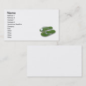 Carte De Visite Le golf chausse la pièce en t de boule (Devant / Derrière)