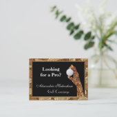 Carte De Visite Le golf est le jeu (Debout devant)