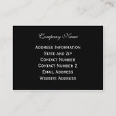 Carte De Visite Le golf est le jeu (Dos)