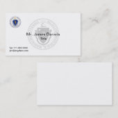 Carte De Visite Le Grand Sceau du Massachusetts (Devant / Derrière)