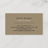 Carte De Visite Le Grand Sphinx De Gizeh, Egypte, Agent De Voyage (Dos)