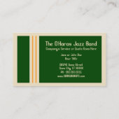 Carte De Visite le groupe de jazz o'haras (Dos)