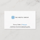 Carte De Visite Le groupe Westly | Grand logo (Dos)