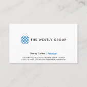 Carte De Visite Le groupe Westly | Grand logo (Dos)