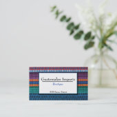 Carte De Visite Le Guatémaltèque importe la boutique (Debout devant)