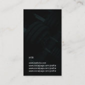 Carte De Visite Le gymnase moderne détaille le style foncé (Dos)