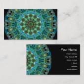 Carte De Visite Le hibou observe le kaléidoscope (Devant / Derrière)